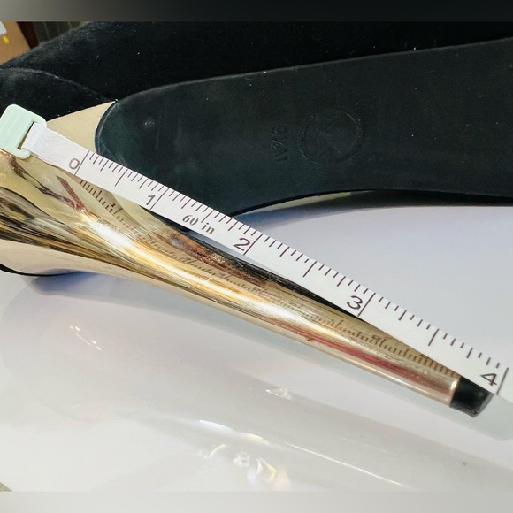 Michael Kors Black Suede Peep-Toe Heels - Picture 9 of 9